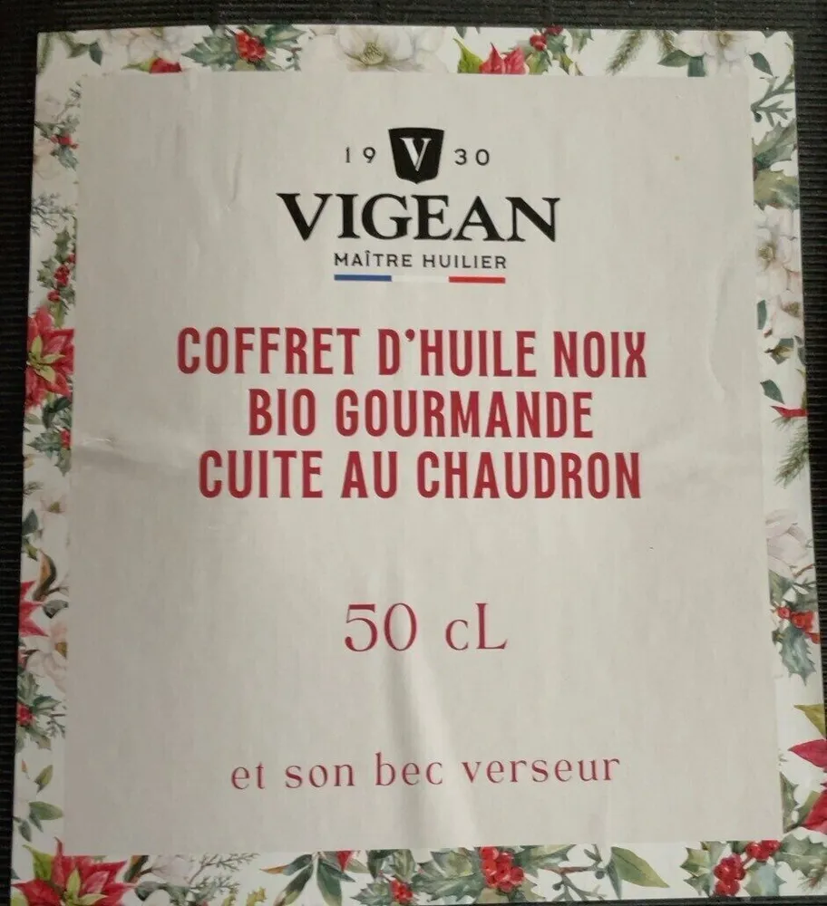 Huile noix gourmande cuite au chaudron