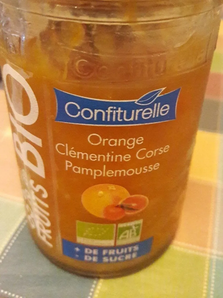 Confiture Orange clémentine corse pamplemousse