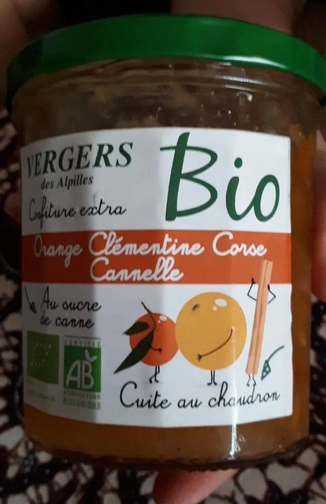 Confiture extra - Orange, Clémentine Corse, Cannelle