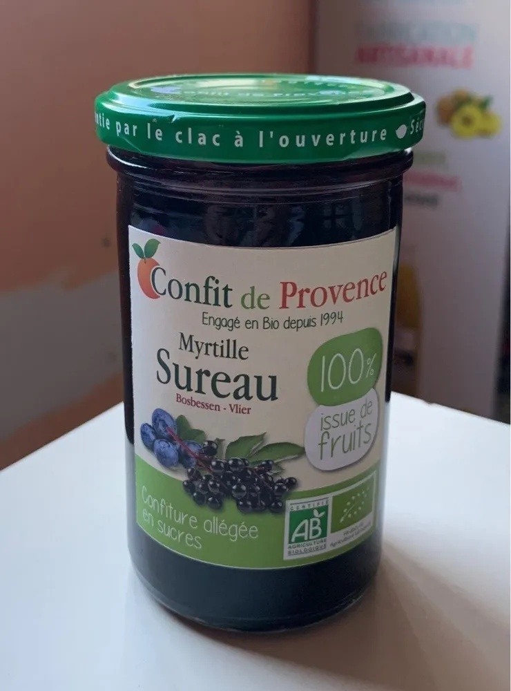 Confiture Allégée Myrtille Sureau