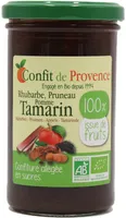 Confiture Bio Allégée - Rhubarbe Pruneau Pomme Tamarin