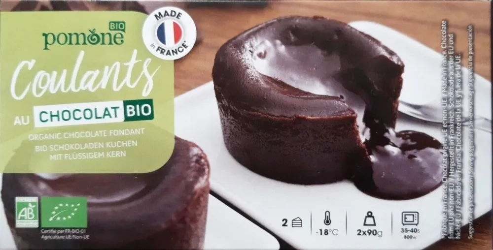 Coulants au chocolat bio