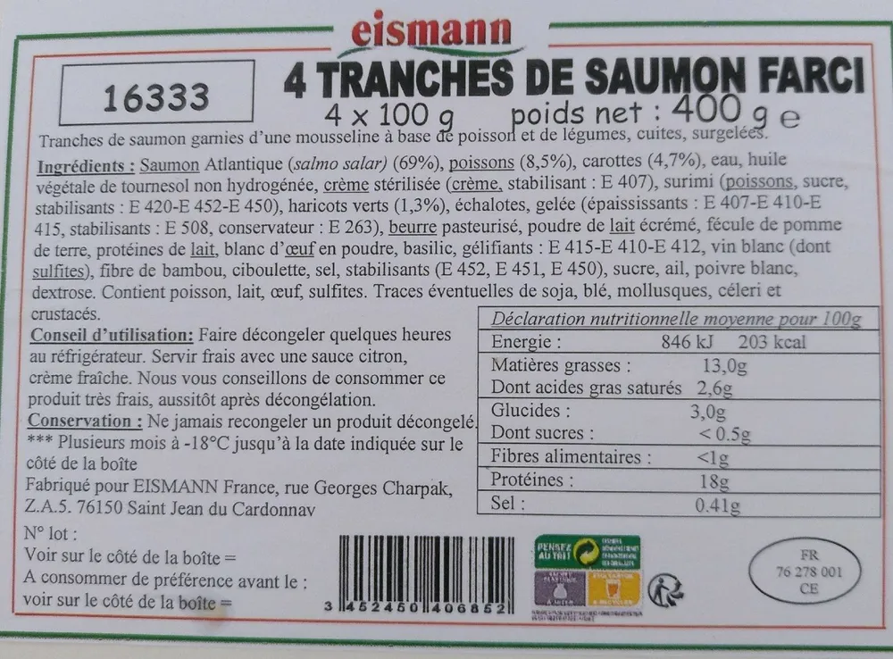 Saumon farci