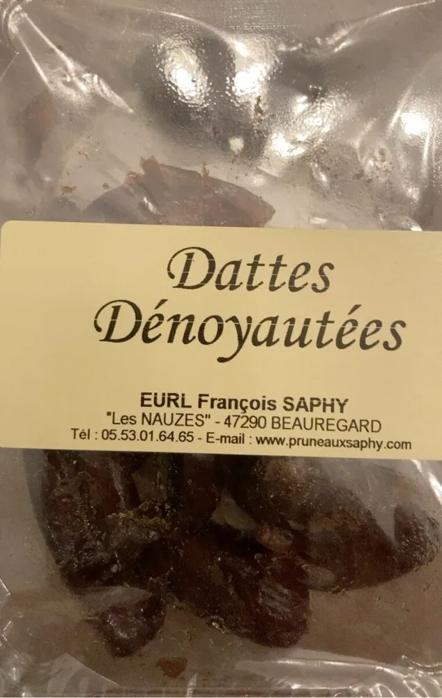 Dattes denoyautees