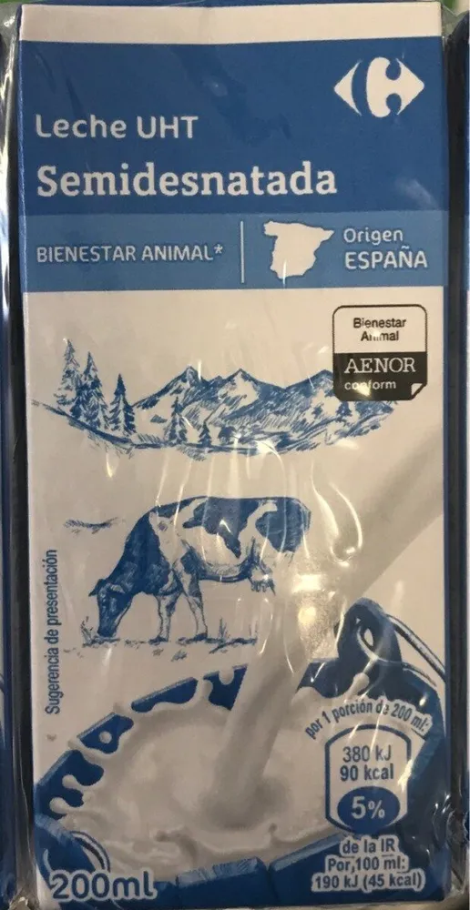 Leche semidesnatada