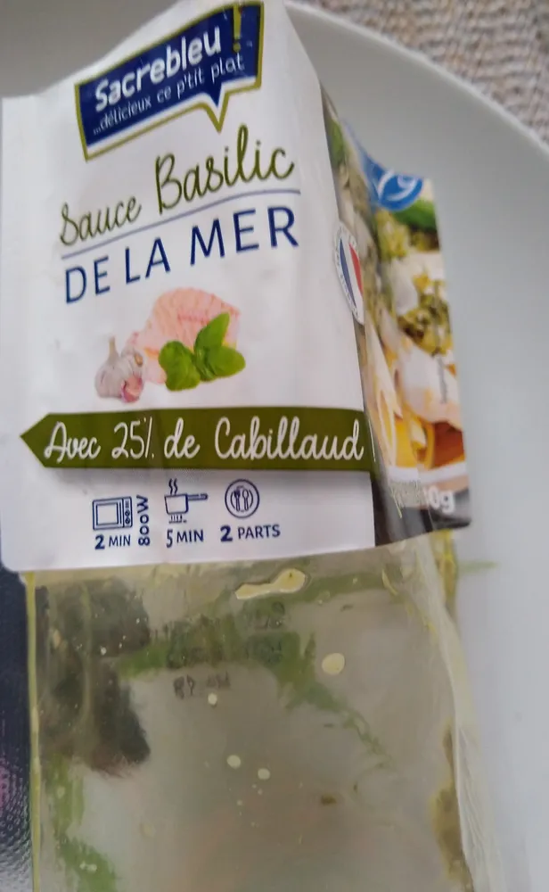 Sauce basilic de la mer