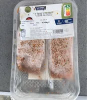 2 pavés de saumon Tomate Ail Origan