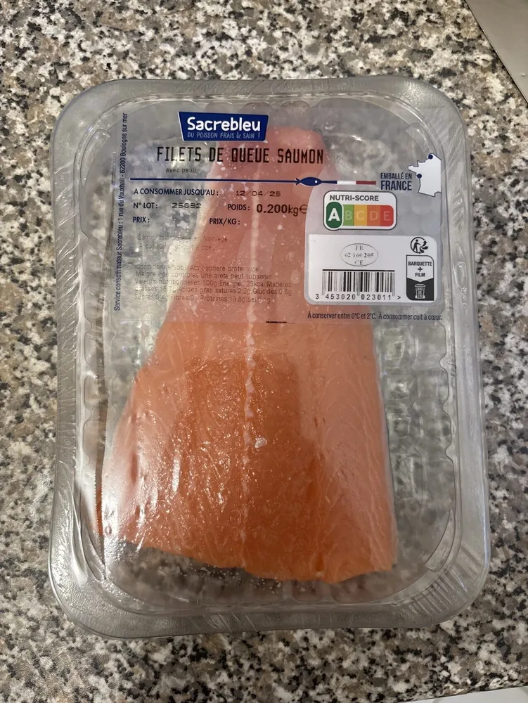 Filets de queue saumon