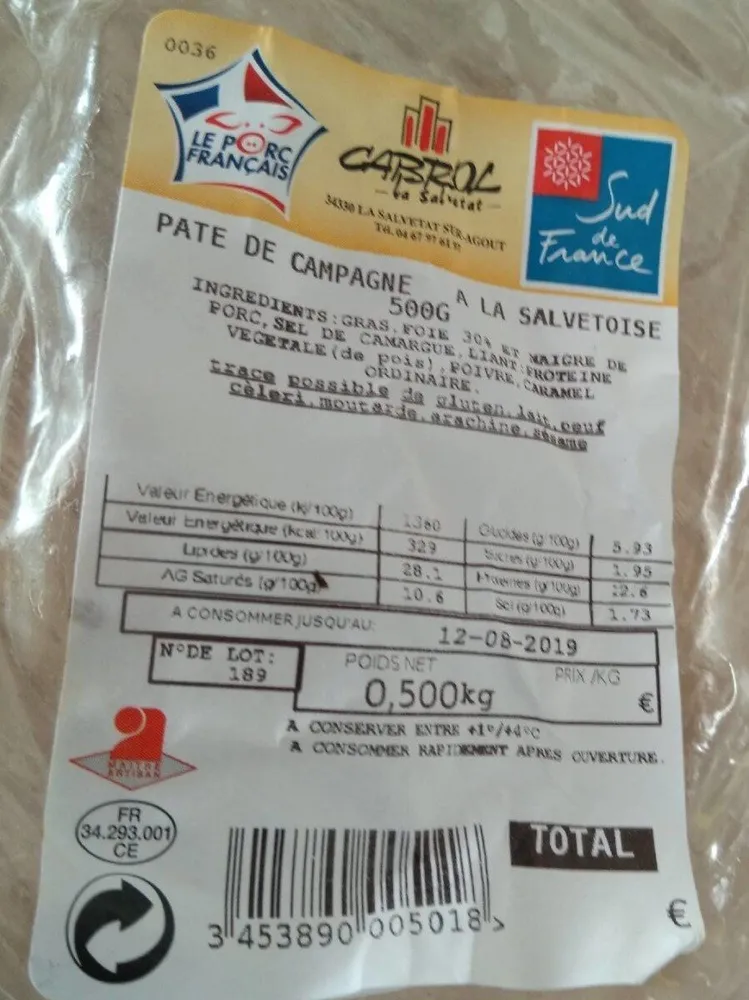 Pâté de campagne à la salvetoise