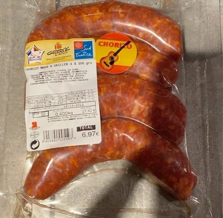 Chorizo doux à Griller