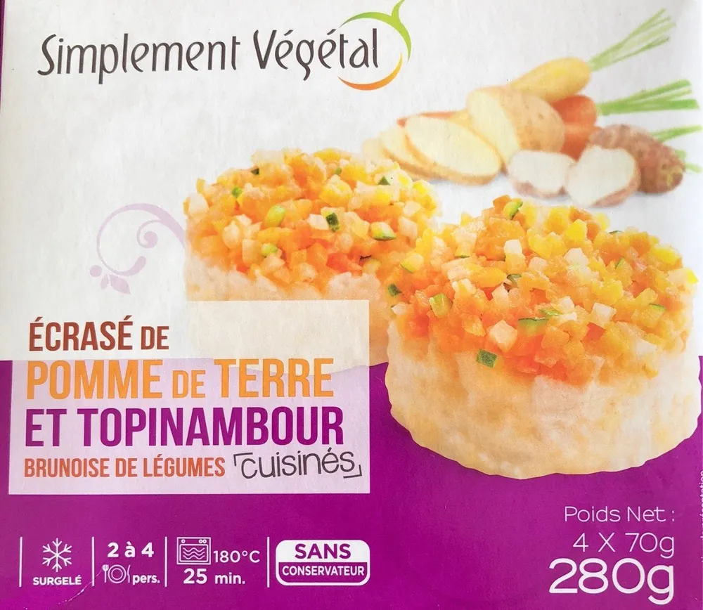 Ecrasé de pomme de terre et topinambour