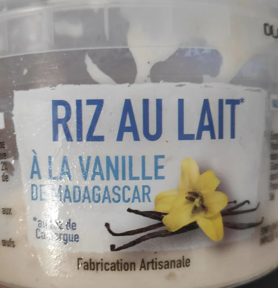 Riz au lait a la vanille de Madagascar
