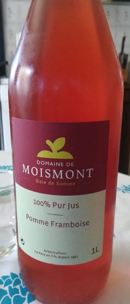 Pur jus 100% pomme framboise
