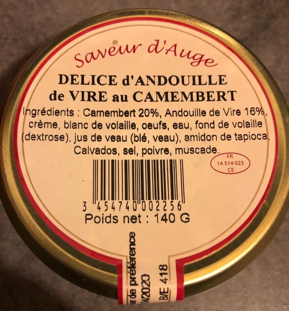 Delice d'andouille de Vire au camembert