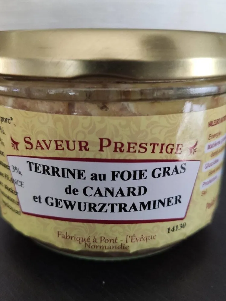Terrine au Foie Gras de Canard et GEWURZTRAMINER