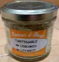 Tartinade de légumes au livarot