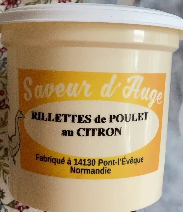 Rillettes de poulet au citron
