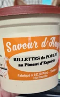 Rillettes poulet piment d'espelette
