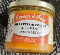 Rillettes de poulet au piment d’espelette