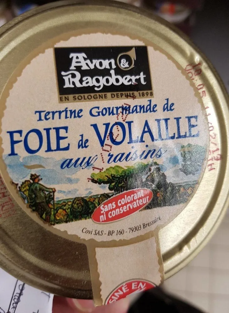 Terrine de foie de volaille aux raisins
