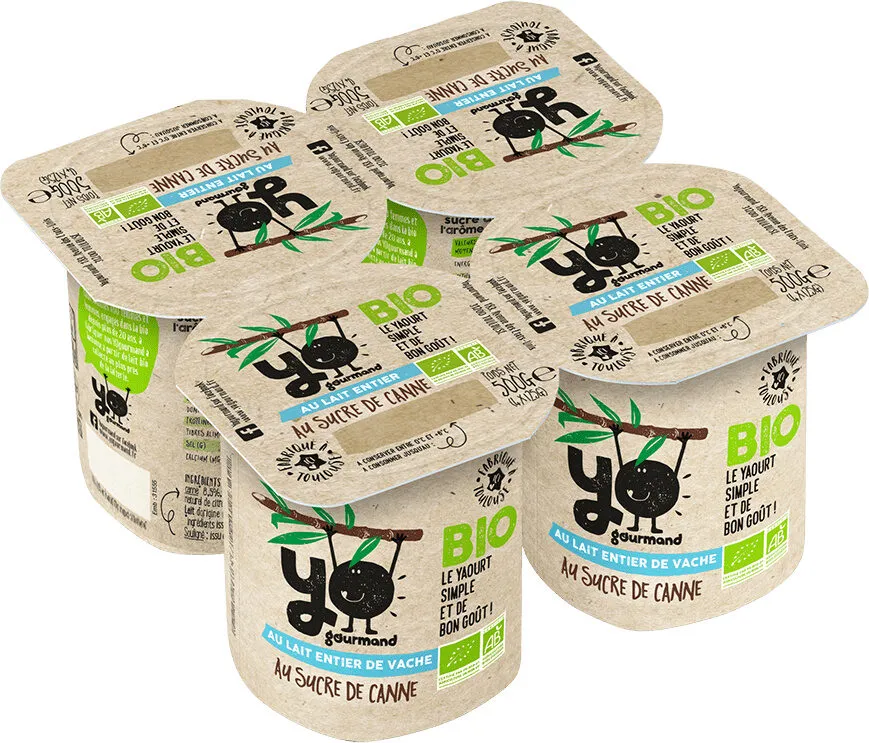Yaourt bio nature sucré