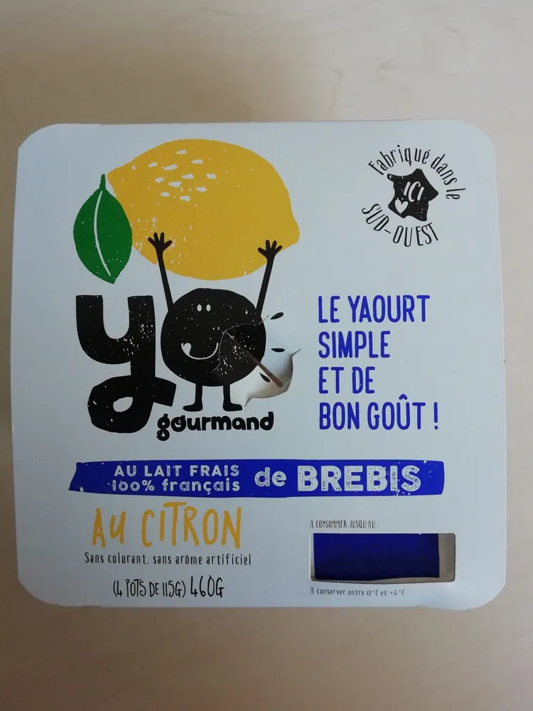 Yaourt brebis citron