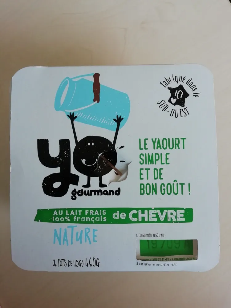 Yaourt au lait de chevre nature
