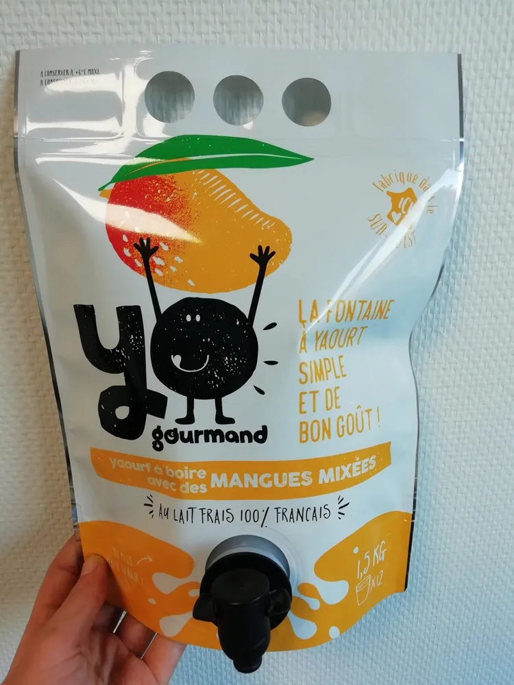 Yaourt à boire aux mangues mixées YOgourmand