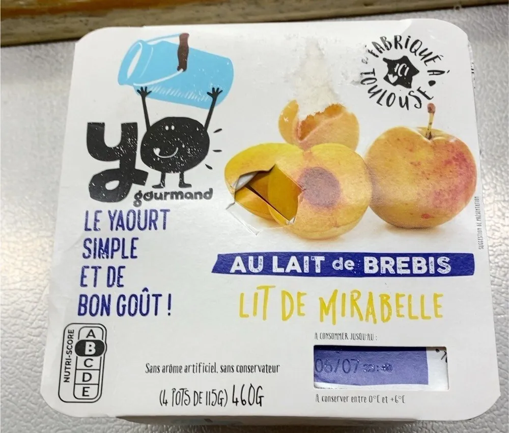 Yaourt brebis mirabelle