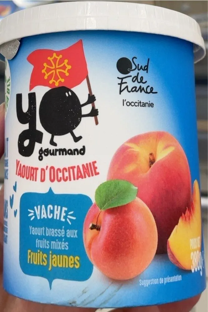 Yaourt brassé aux fruits mixés jaunes