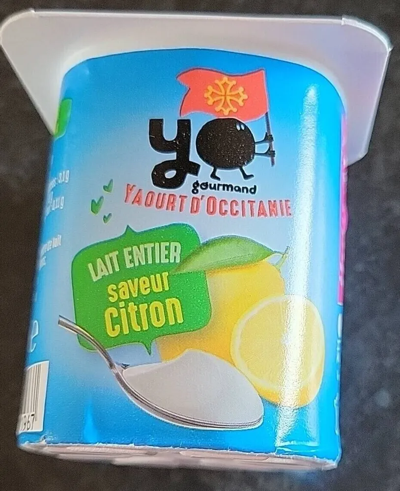 YAOURT D'OCCITANIE LAIT ENTIER saveur Citron