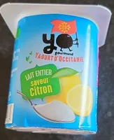 YAOURT D'OCCITANIE LAIT ENTIER saveur Citron