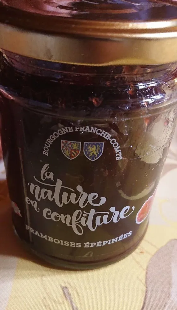 Confiture de framboises épépinées