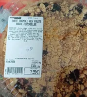 Tarte crumble fruits rouges