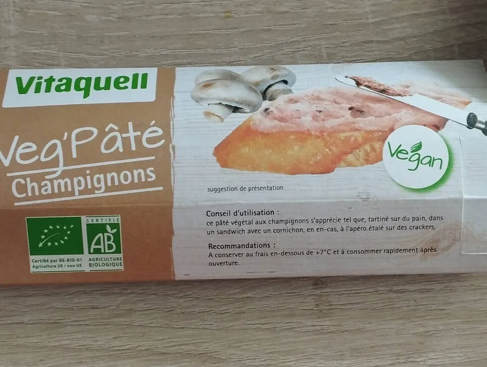 Veg'pâté champignons