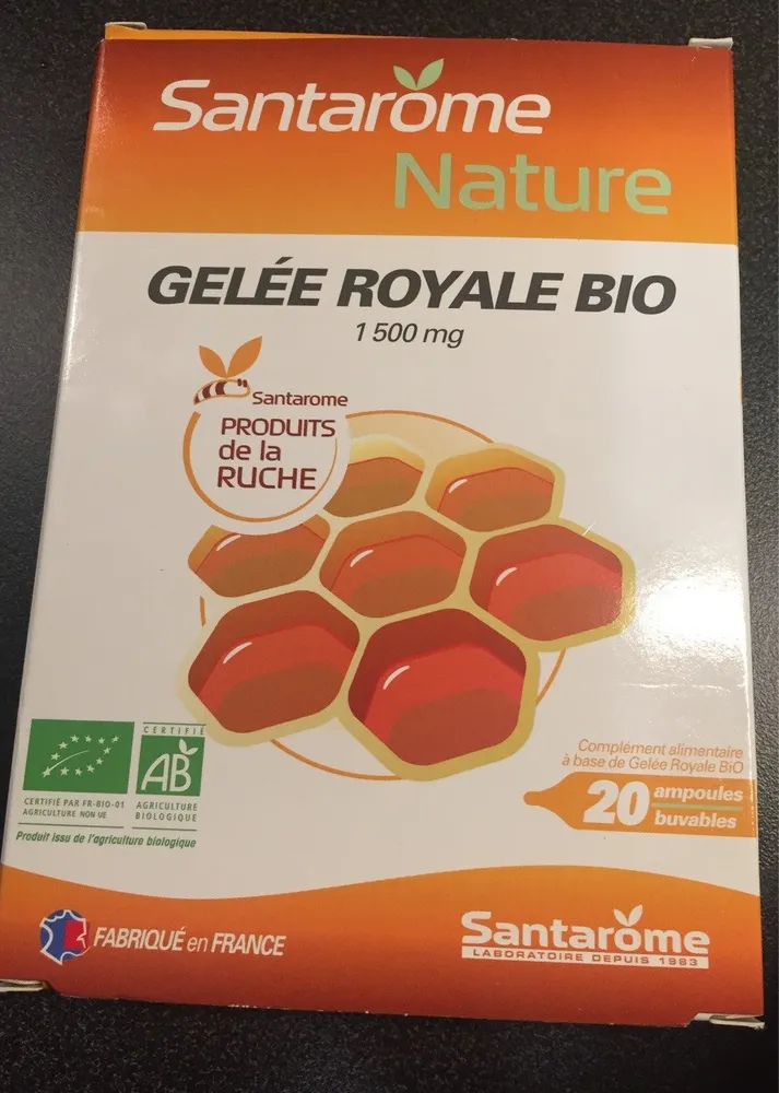 Santarome Gelée Royale Bio 20 Ampoules