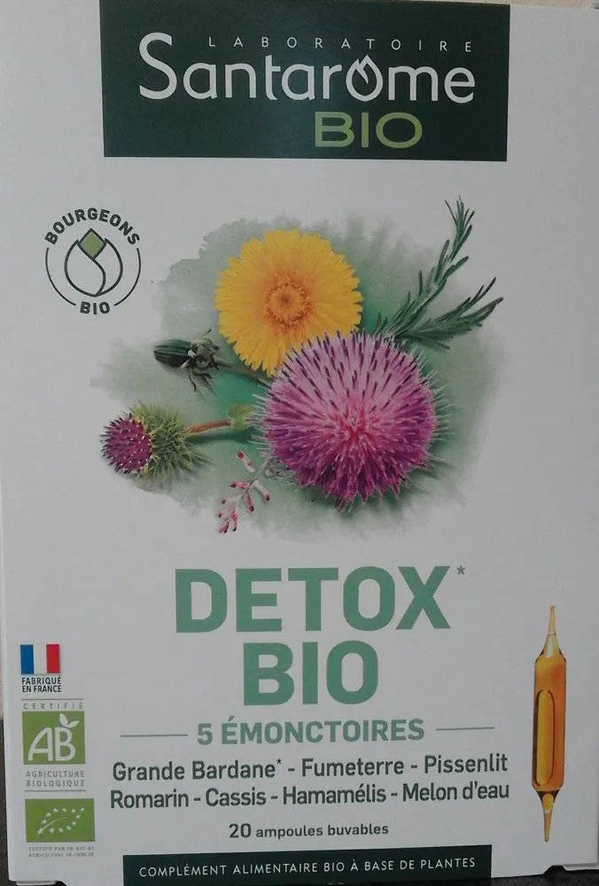 Santarome Bio Détox Bio 20 Ampoules