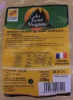 Boudin blanc au porc fermier et porto