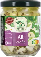 ail confit à l'huile d'olive et basilic
