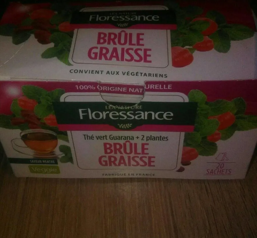 Thé brûle graisses (thé vert+2plantes)