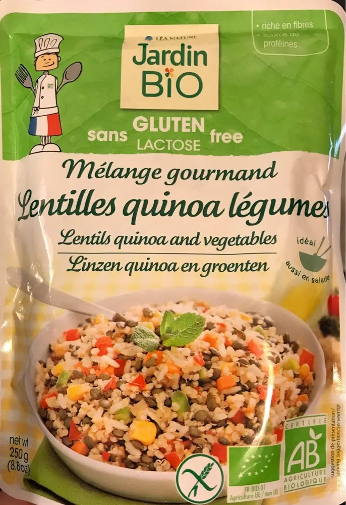 Mélange gourmand Lentilles quinoa légumes
