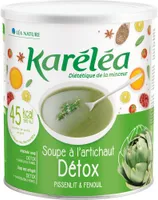 Karéléa - Soupe détox à l'artichaux + plantes et légumes verts
