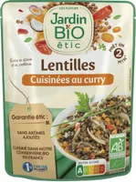 Lentilles Cuisinées au Curry