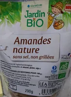 Amandes natures sans sel, non grillées