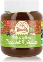 Pate à tartiner chocolat noisette sans gluten bio