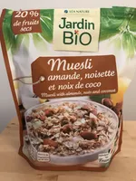 Muesli amande, noisette et noix de coco