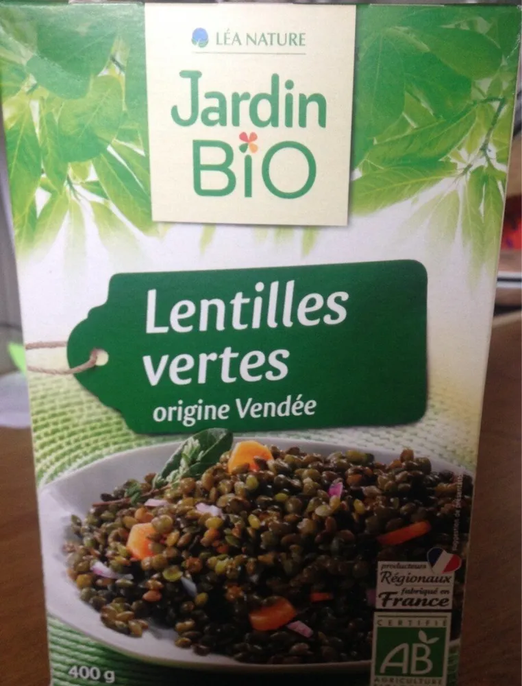 Lentilles vertes irigine Vendée