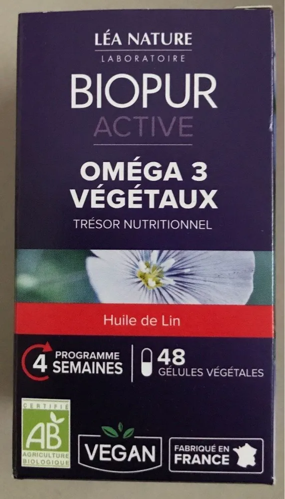 Biopur active oméga 3 végétaux