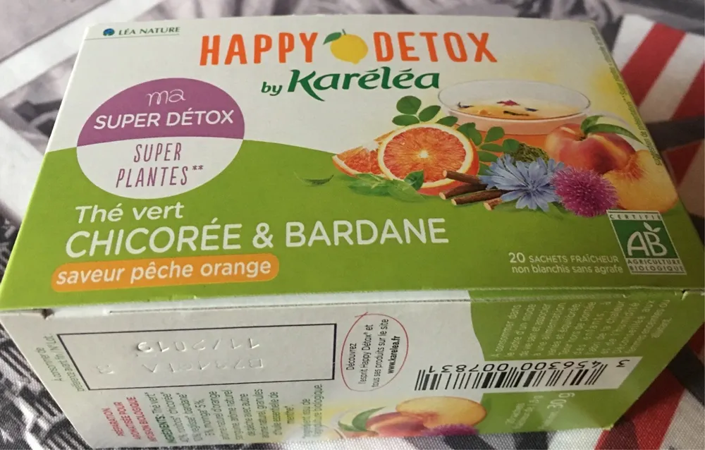 Happy Detox Thé vert chicorée & bardane