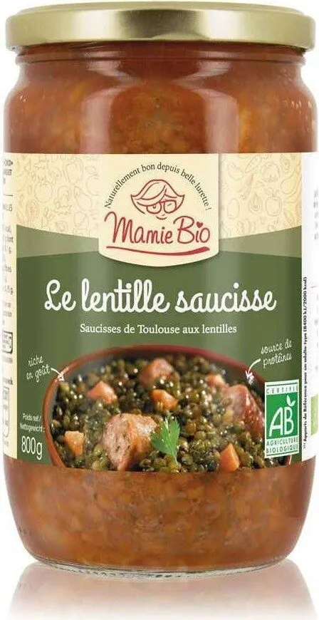 Lentille saucisse bio